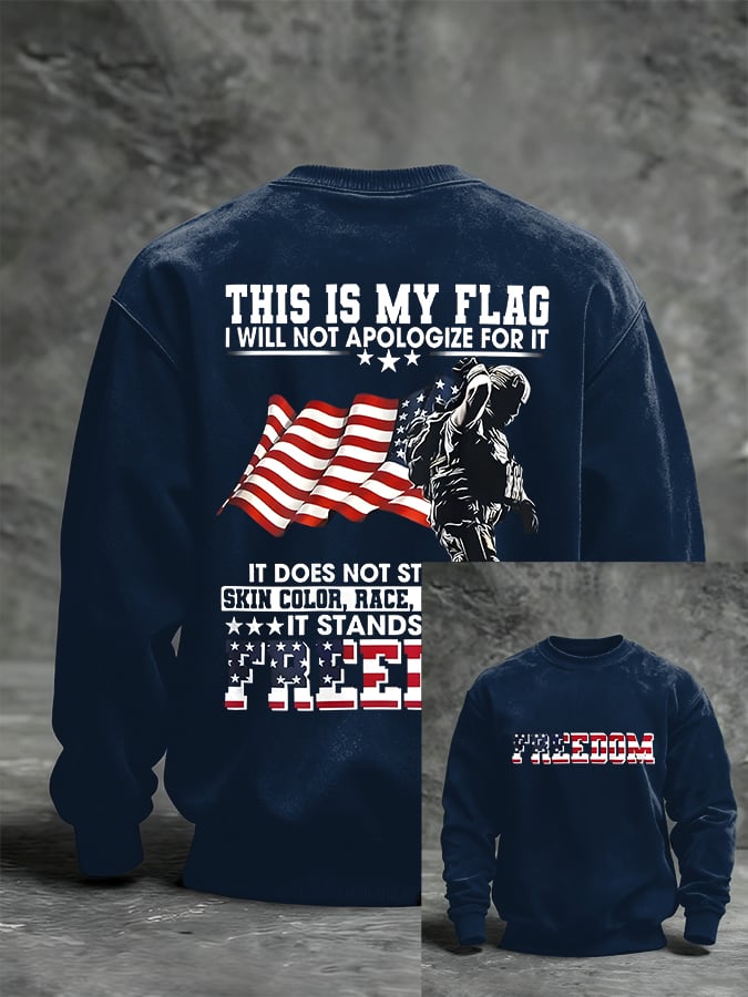 Men'S Casual Faith Print Sweatshirt