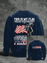 Men'S Casual Faith Print Sweatshirt