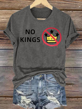 🔥Buy 3 Get 15% Off🔥Women's  NO KINGS Print T-Shirt