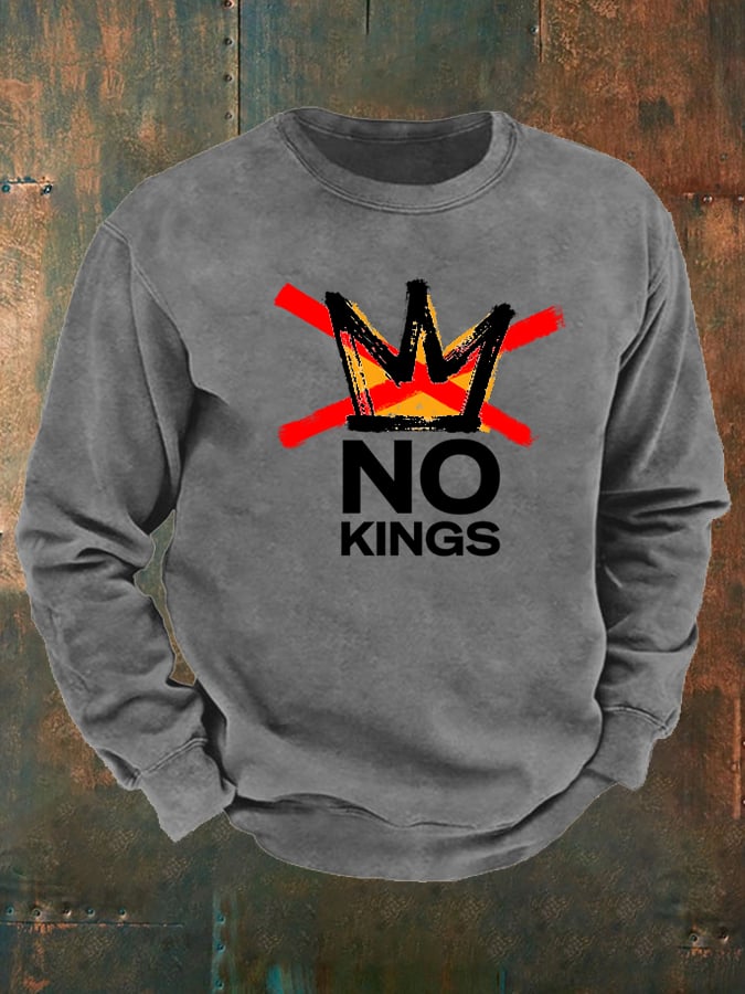 🔥Buy 3 Get 15% Off🔥Men's  America has No Kings Printed Casual  Sweatshirt