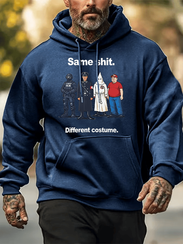 🔥Buy 3 Get 15% Off🔥Men's  Same shit Different costume  Print  Hoodies