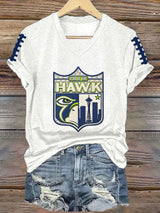 Women's Football Printed T-Shirt
