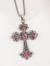 Baroque Cross Necklace (Unisex)
