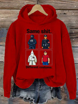 🔥Buy 3 Get 15% Off🔥Women's  Same shit Different costume  Print  Hoodie
