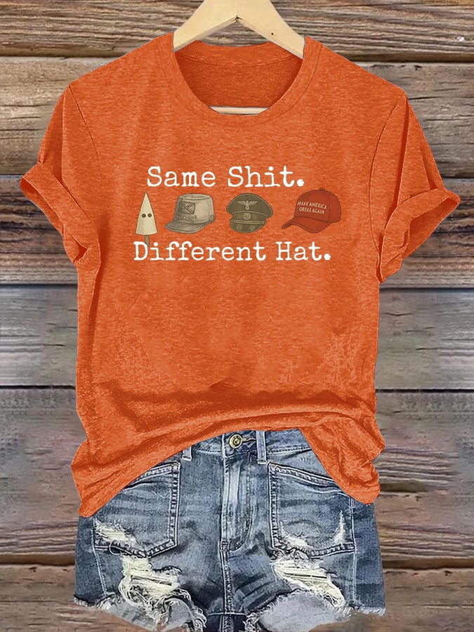 🔥Buy 3 Get 15% Off🔥Women's  Same shit Different costume Print T-Shirt