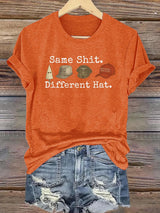 🔥Buy 3 Get 15% Off🔥Women's  Same shit Different costume Print T-Shirt