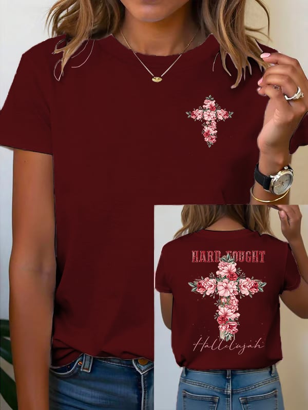 Women's Floral Christian  T-shirt