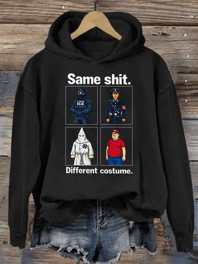 🔥Buy 3 Get 15% Off🔥Women's  Same shit Different costume  Print  Hoodie