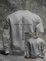 Men's Faith Print Casual Sweatshirt
