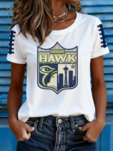 Women's Football Print T-shirt