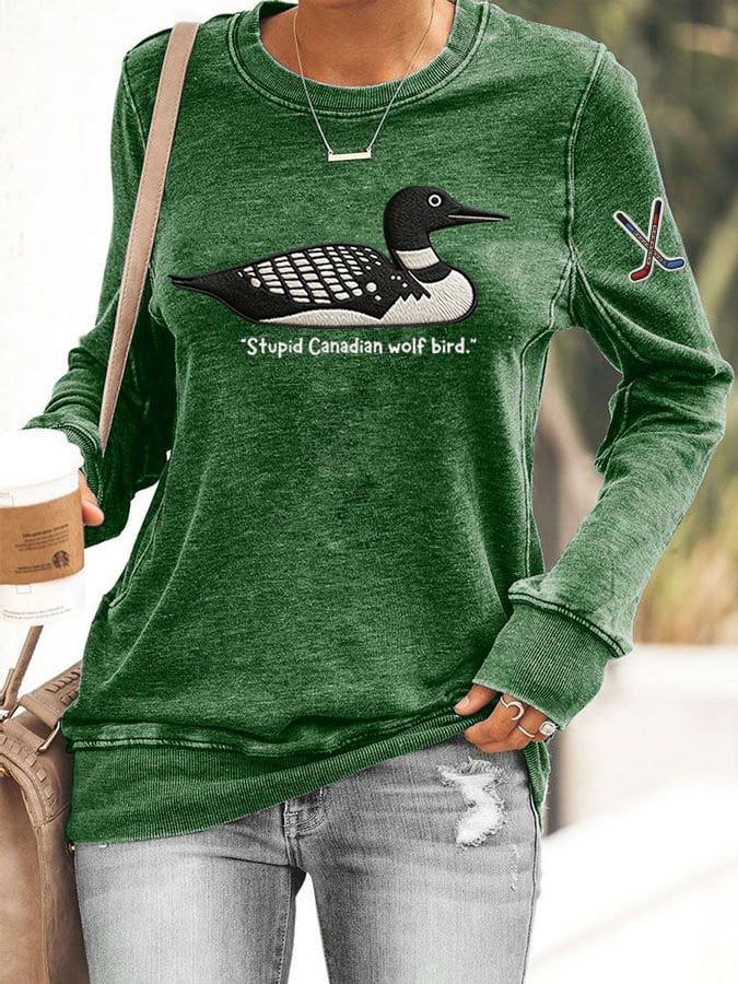 Women's Hockey Romance Print Casual Sweatshirt