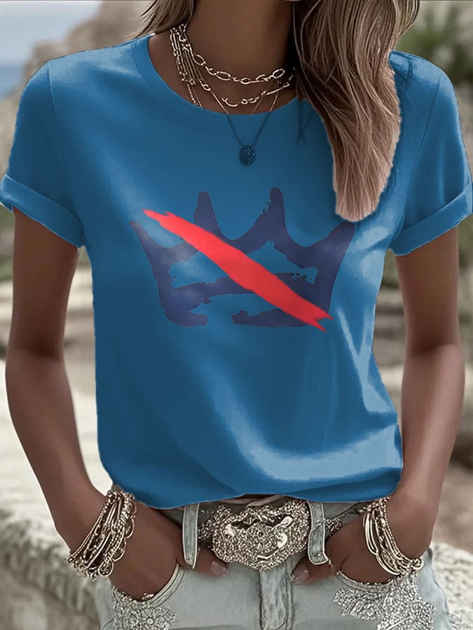 🔥Buy 3 Get 15% Off🔥Women's FDT NO KINGS Printed Casual T-shirt