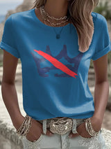 🔥Buy 3 Get 15% Off🔥Women's FDT NO KINGS Printed Casual T-shirt