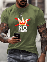 🔥Buy 3 Get 15% Off🔥Men's No Kings in America print T-Shirt