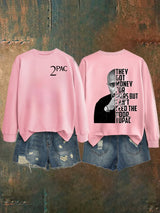 🔥Buy 3 Get 15% Off🔥Women's  2Pac Rapper Print Sweatshirt