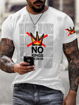 🔥Buy 3 Get 15% Off🔥Men's No Kings Day March 28 2026 Print T-Shirt
