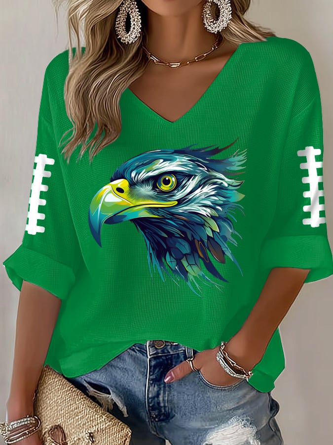 Women'S Casual Print Short-Sleeved T-Shirt