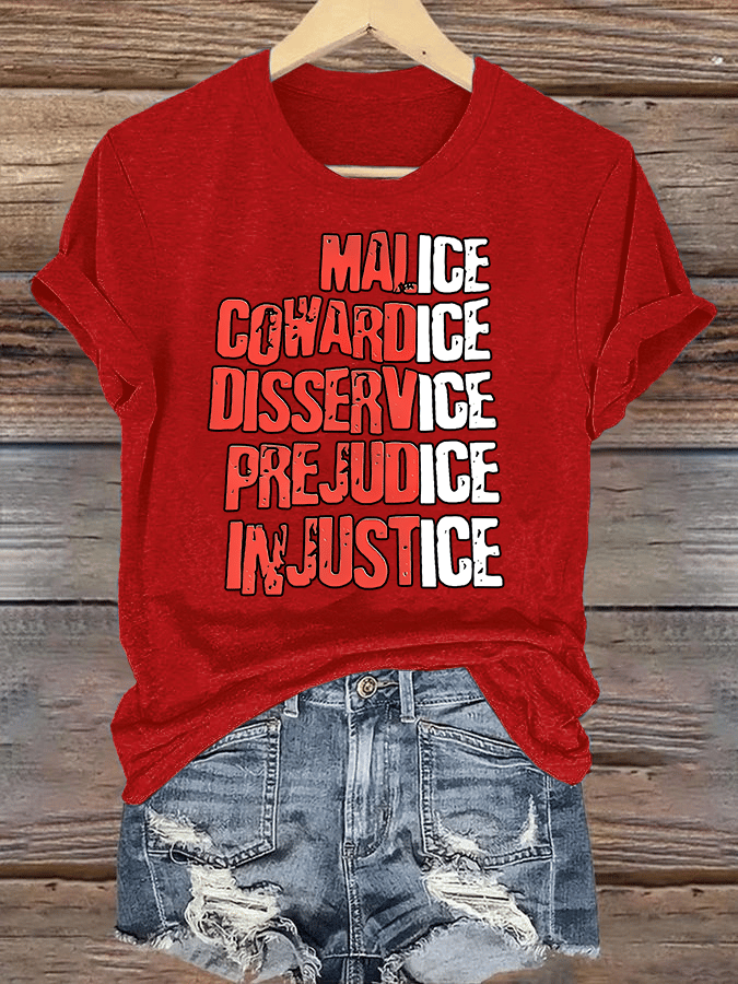 Women's  Justice For Her  T-Shirt