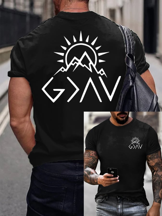 🔥Buy 3 Get 15% Off🔥Men's Faith  Printed Casual T-Shirt