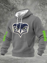 Men's Football Print Hooded Sweatshirt