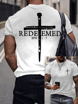 Men's Redemption And Forgiveness Print Short-Sleeved T-Shirt