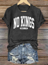 🔥Buy 3 Get 15% Off🔥Women's No Kings Print T-Shirt