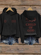 Women'S Casual “To all who believed in his name, he gave the right to become children of God.” Faith Print Hoodie