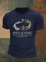 Men's  Jesus Is King Christian  T-Shirt