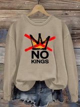 🔥Buy 3 Get 15% Off🔥Women's  America has No Kings Printed Casual Sweatshirt