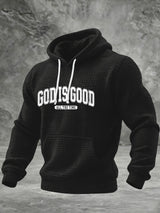 Men's Retro God Is Good All The Time Printed Hoodie