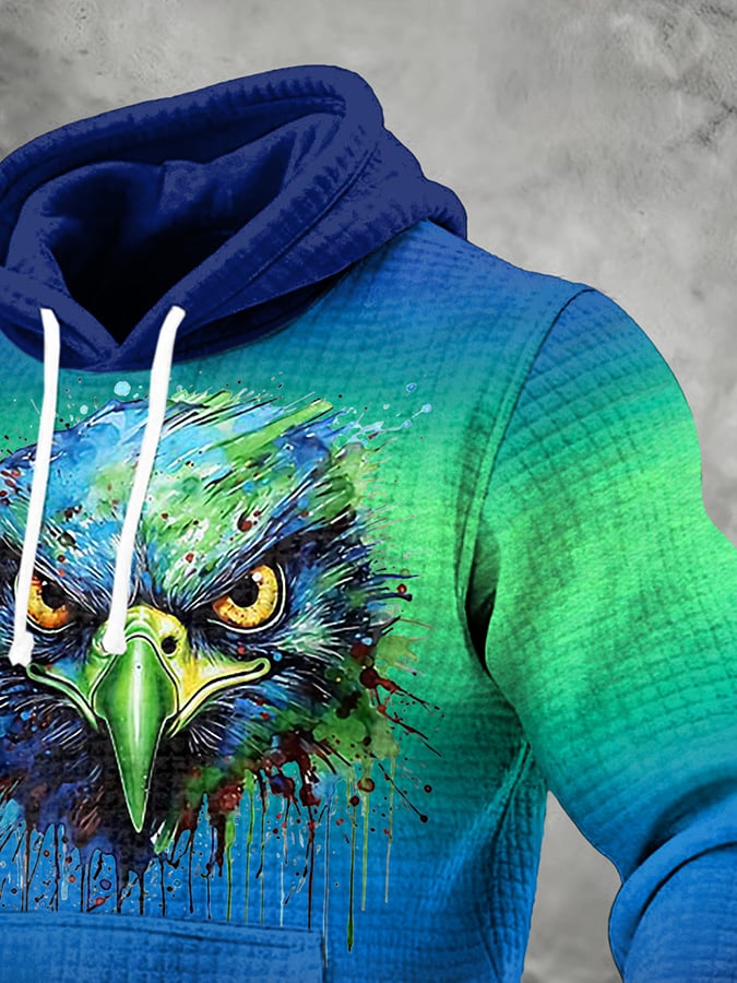 Men's Football Printed Hoodie