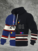 Men's  Hockey Printed Casual Hoodie
