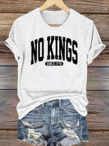 🔥Buy 3 Get 15% Off🔥Women's No Kings Print T-Shirt