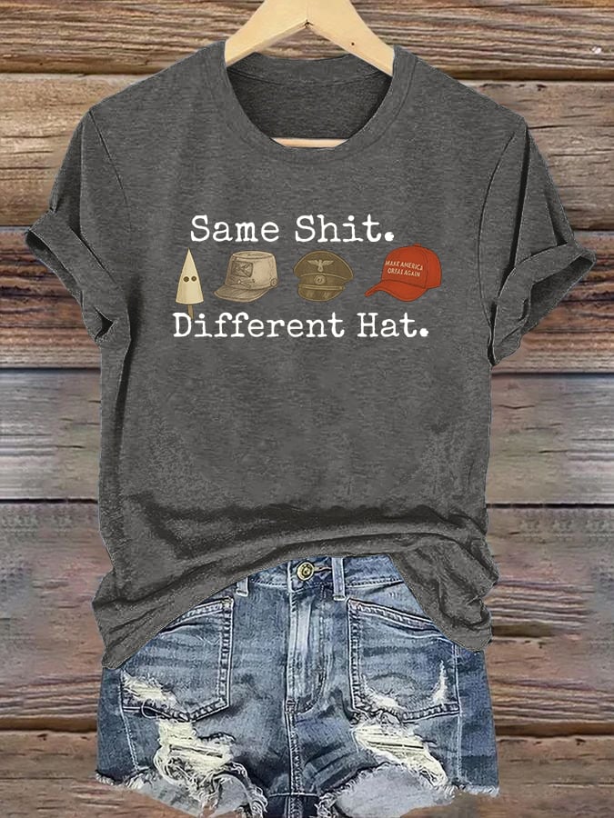 🔥Buy 3 Get 15% Off🔥Women's  Same shit Different costume Print T-Shirt