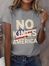 🔥Buy 3 Get 15% Off🔥Women's  America has No Kings Printed Casual T-Shirt