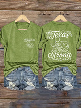 Women's Texas Hill Country Strong  Printed T-Shirts
