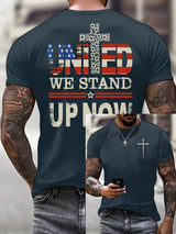 United In Solidarity, Patriotic Christian Print T-Shirt