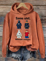 🔥Buy 3 Get 15% Off🔥Women's  Same shit Different costume  Print  Hoodie