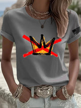 🔥Buy 3 Get 15% Off🔥Women's No Kings Printed Casual T-shirt
