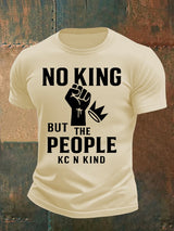 🔥Buy 3 Get 15% Off🔥Men's no king but the people KC N kind print  T-Shirt