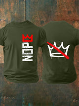 🔥Buy 3 Get 15% Off🔥Men's Nope, No Kings In America Print T-shirt