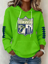 Women's Football Print Hoodie Sweatshirt