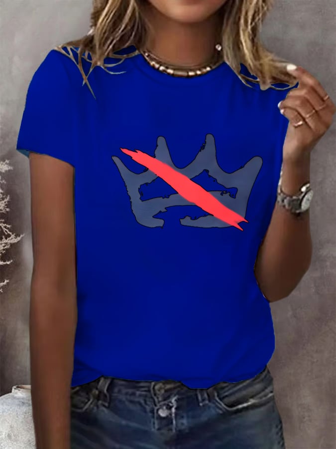 🔥Buy 3 Get 15% Off🔥Women's  America has no kings Printed Casual T-Shirt
