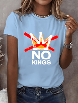 🔥Buy 3 Get 15% Off🔥Women's  America has No Kings Printed Casual T-Shirt