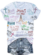 Faith Print Short Sleeve T-Shirt