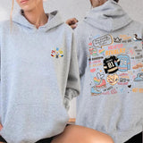 Hockey Romance Print Casual Hoodie