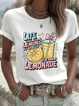 Women's Life Gave Me Some Lemons, But My Jesus Turned Them Into Lemonade Faith Print  Shirt