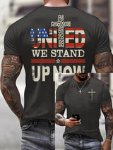 United In Solidarity, Patriotic Christian Print T-Shirt