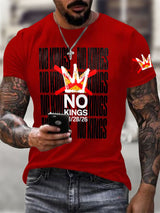 🔥Buy 3 Get 15% Off🔥Men's No Kings Day March 28 2026 Print T-Shirt